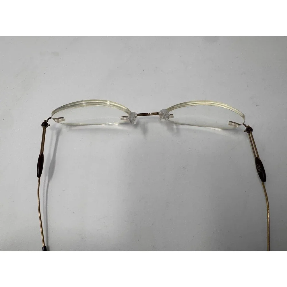Silhouette M7374 6053 Rimless Eyeglass Frames Gold 19-35-135 Austria Authentic